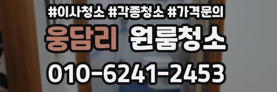 웅담리 이사청소