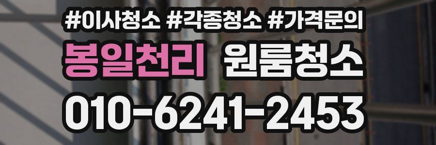 봉일천리 이사청소