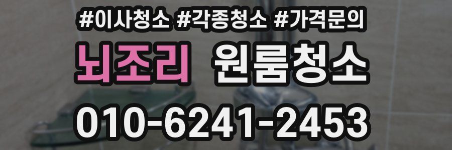 뇌조리 이사청소