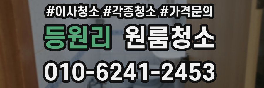 등원리 이사청소