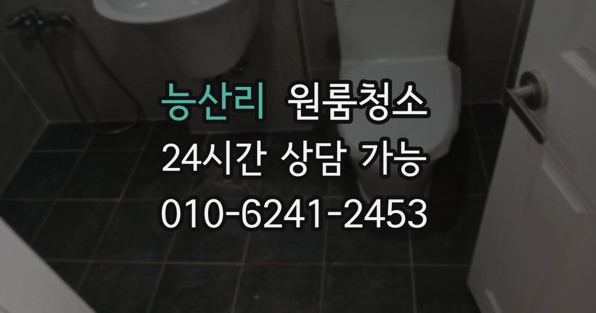 능산리 입주청소