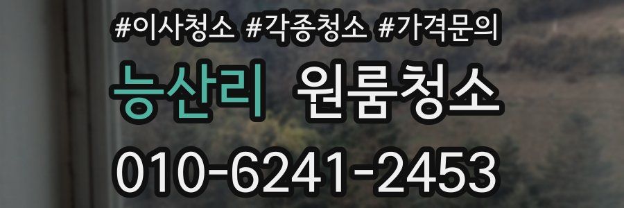 능산리 이사청소