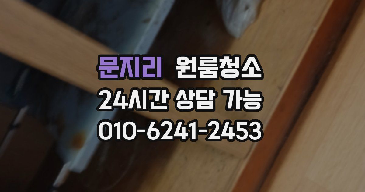 문지리 입주청소