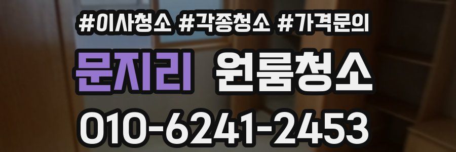 문지리 이사청소