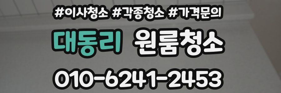 대동리 이사청소