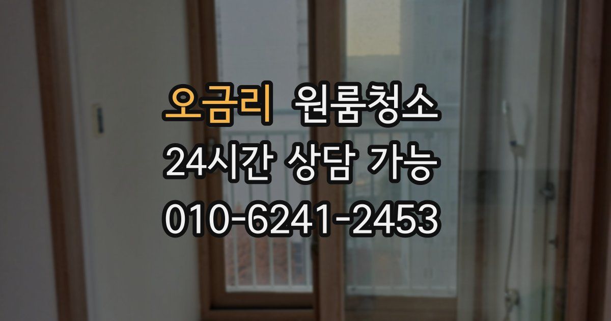 오금리 입주청소