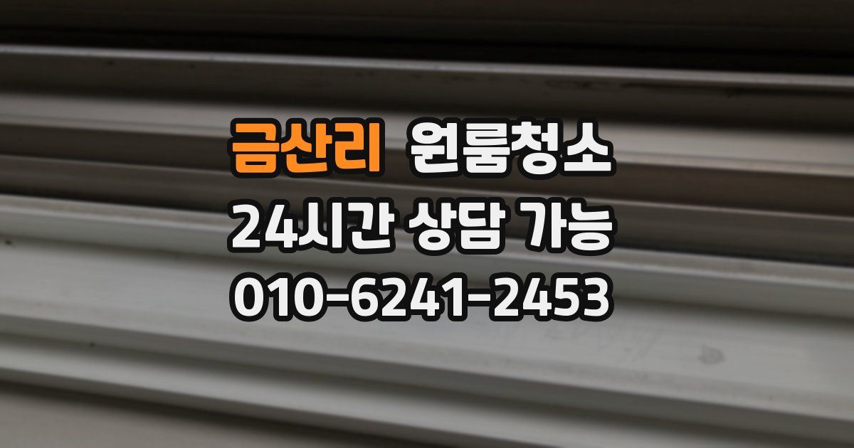 금산리 입주청소