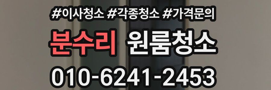 분수리 이사청소