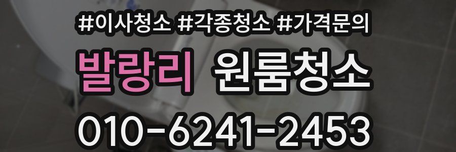 발랑리 이사청소