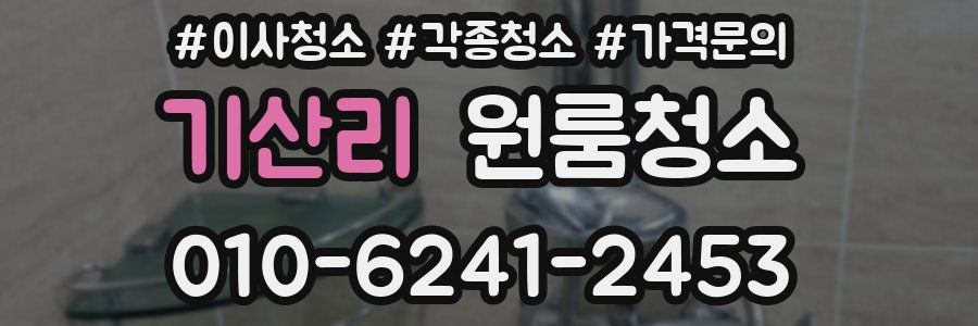 기산리 이사청소