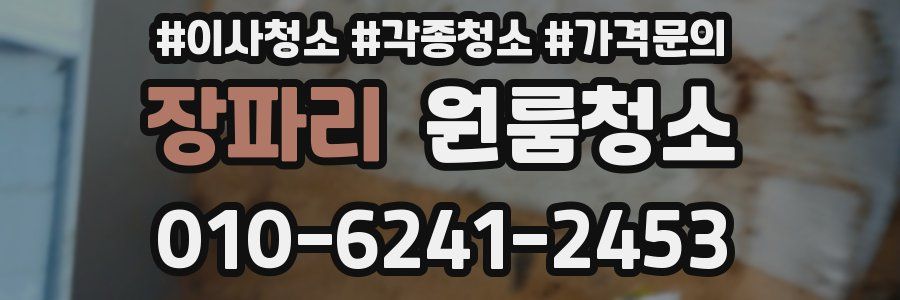 장파리 이사청소