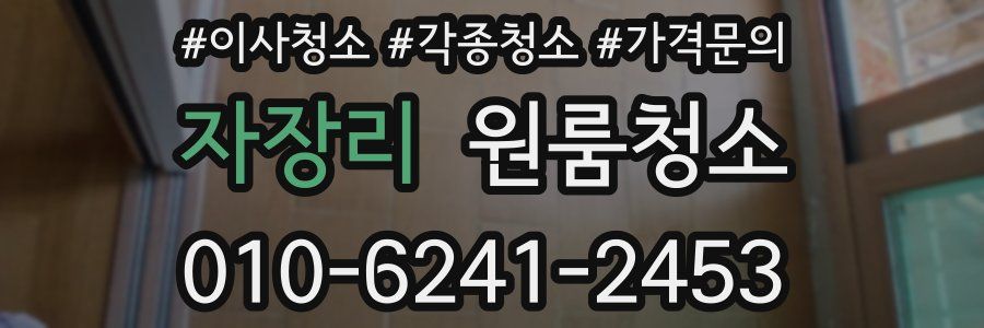 자장리 이사청소