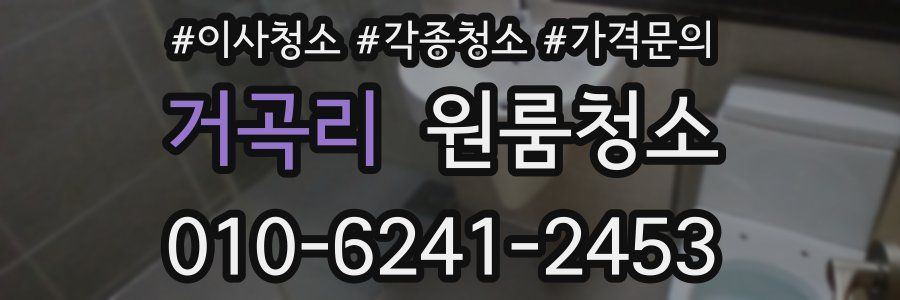 거곡리 이사청소