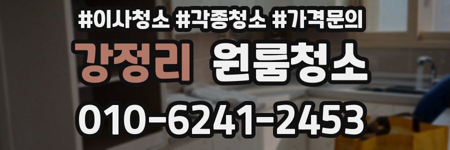 강정리 이사청소