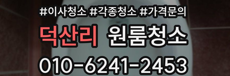 덕산리 이사청소