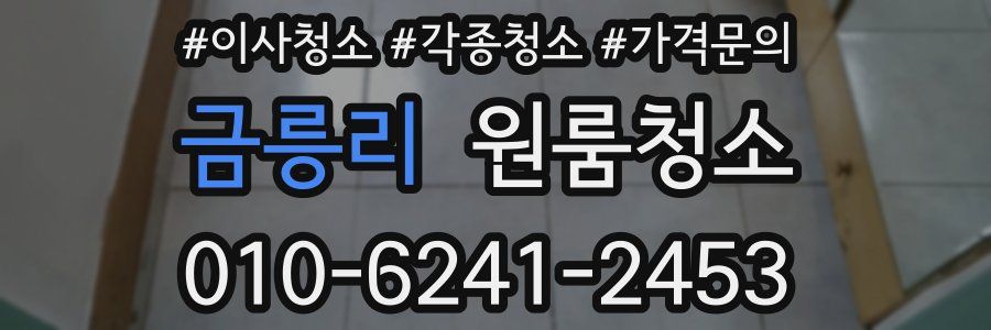 금릉리 이사청소