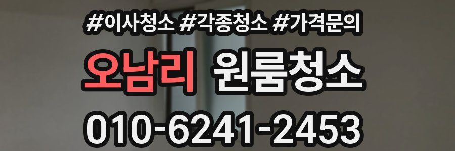 오남리 이사청소