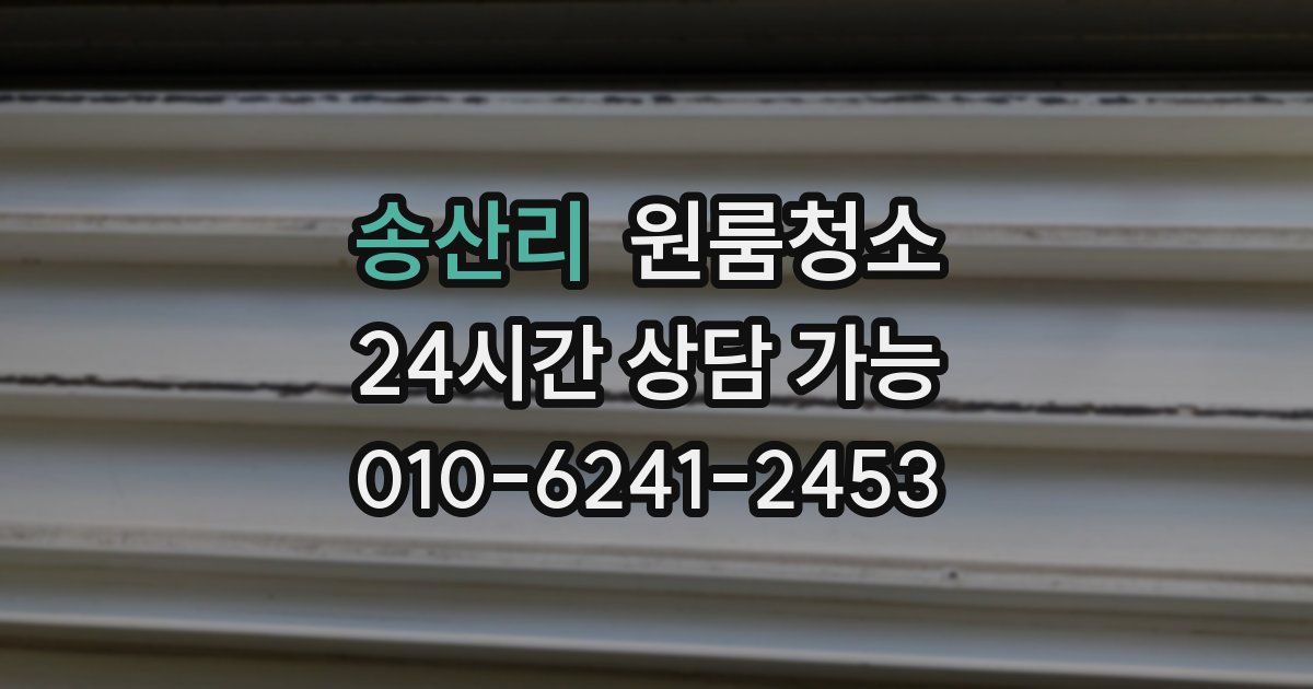 송산리 입주청소