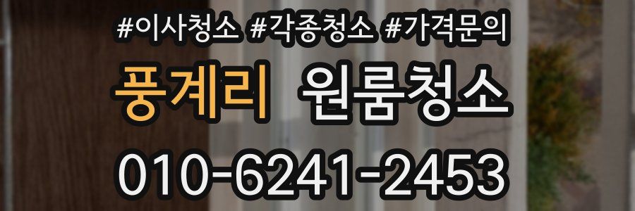 풍계리 이사청소