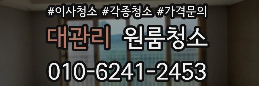 대관리 이사청소