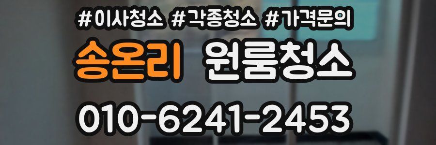 송온리 이사청소