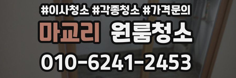 마교리 이사청소