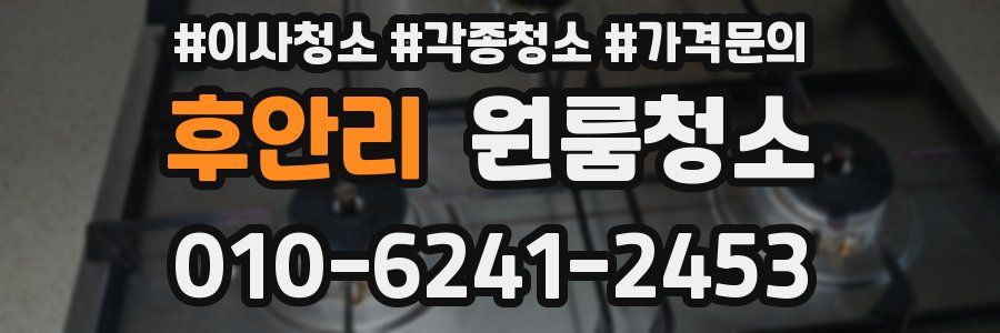 후안리 이사청소