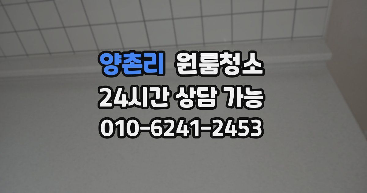 양촌리 입주청소