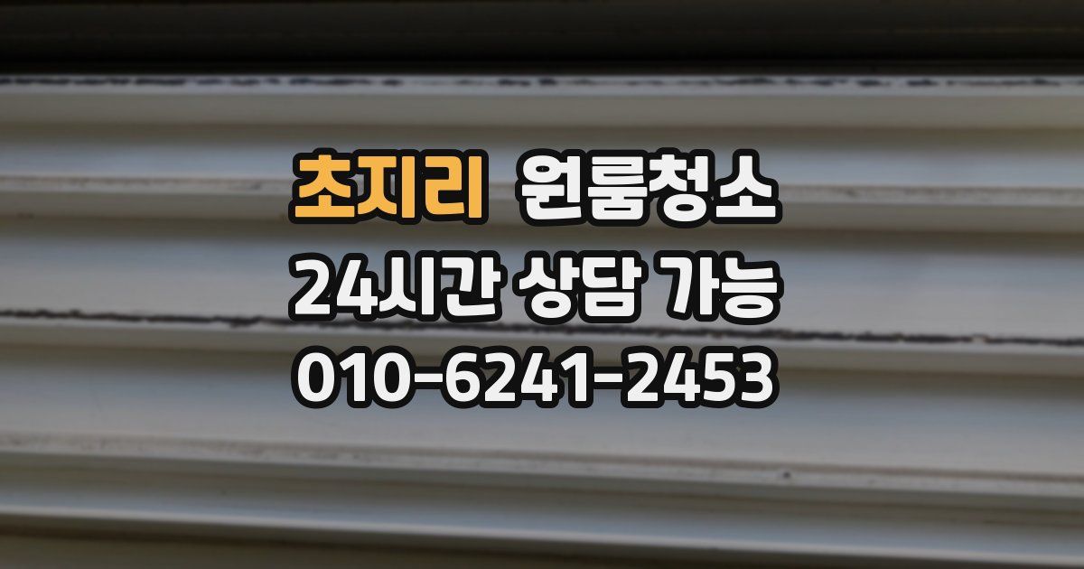 초지리 입주청소