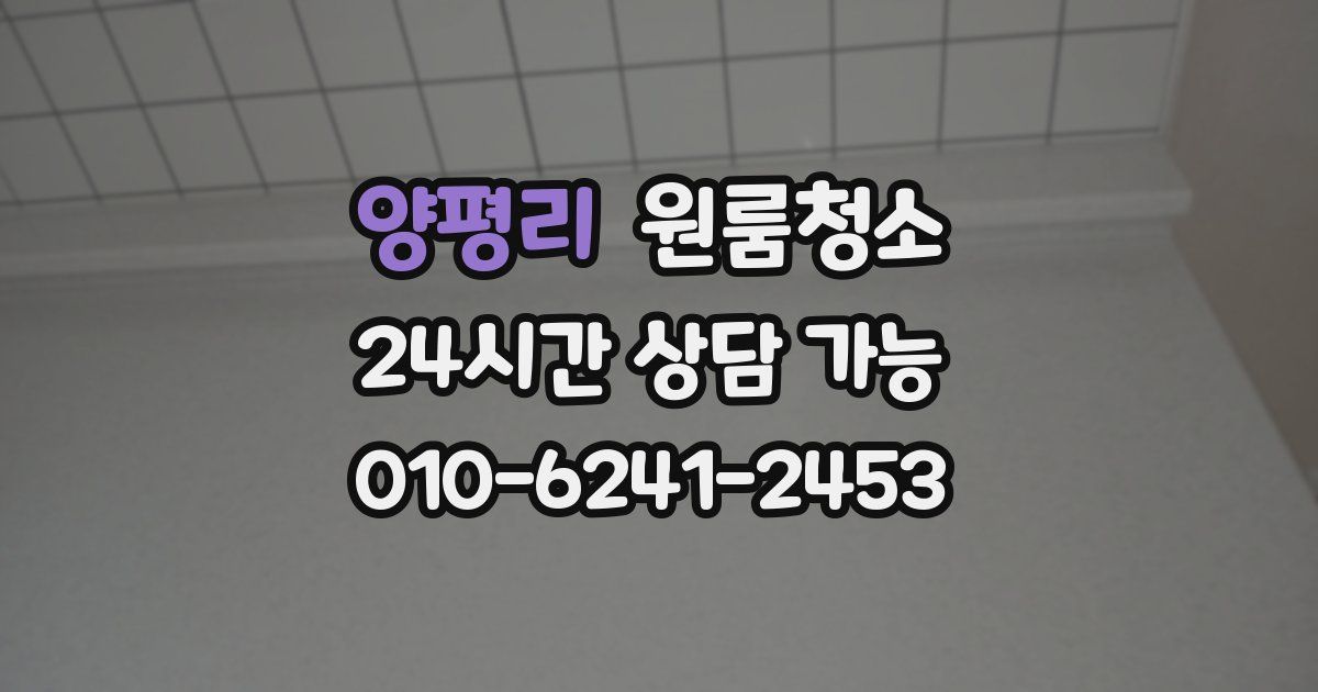 양평리 입주청소