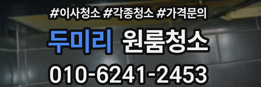 두미리 이사청소