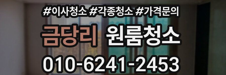 금당리 이사청소