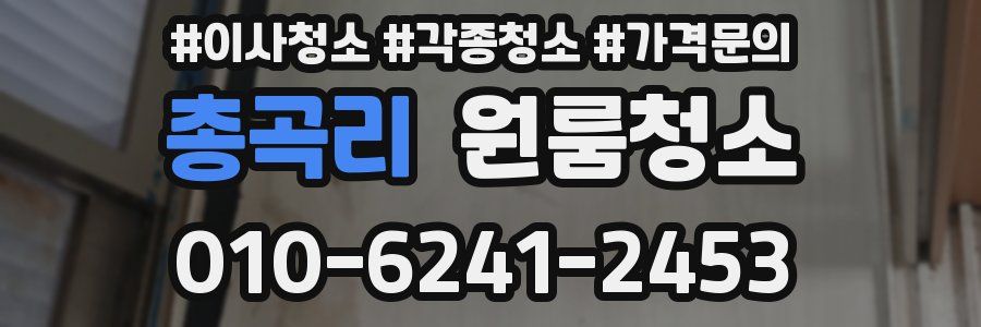 총곡리 이사청소