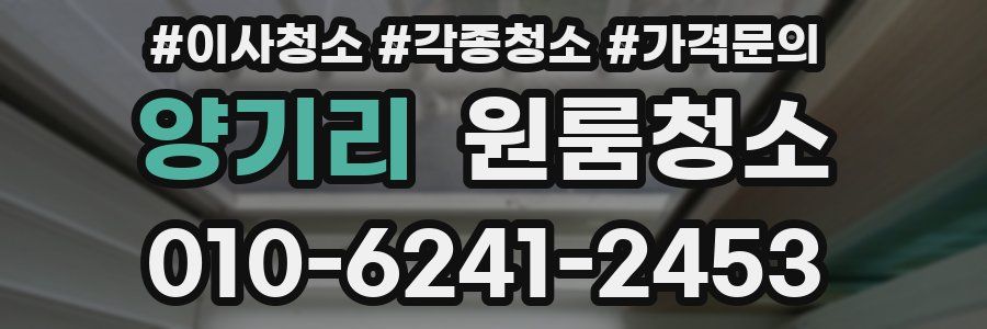 양기리 이사청소