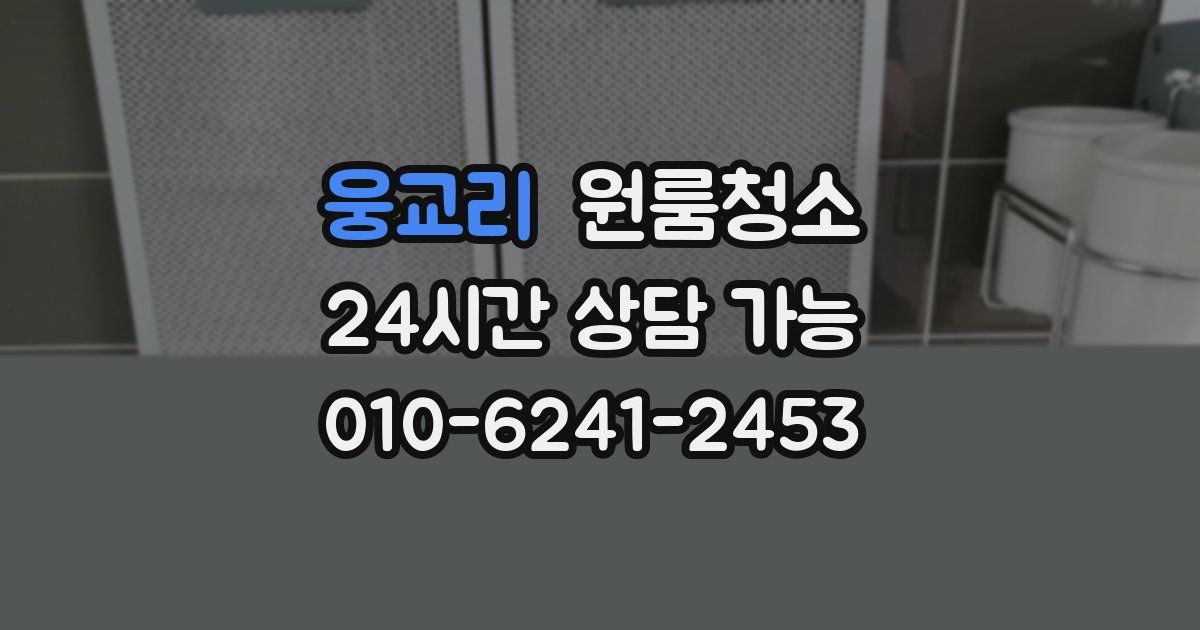 웅교리 입주청소