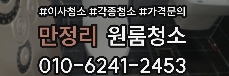 만정리 이사청소