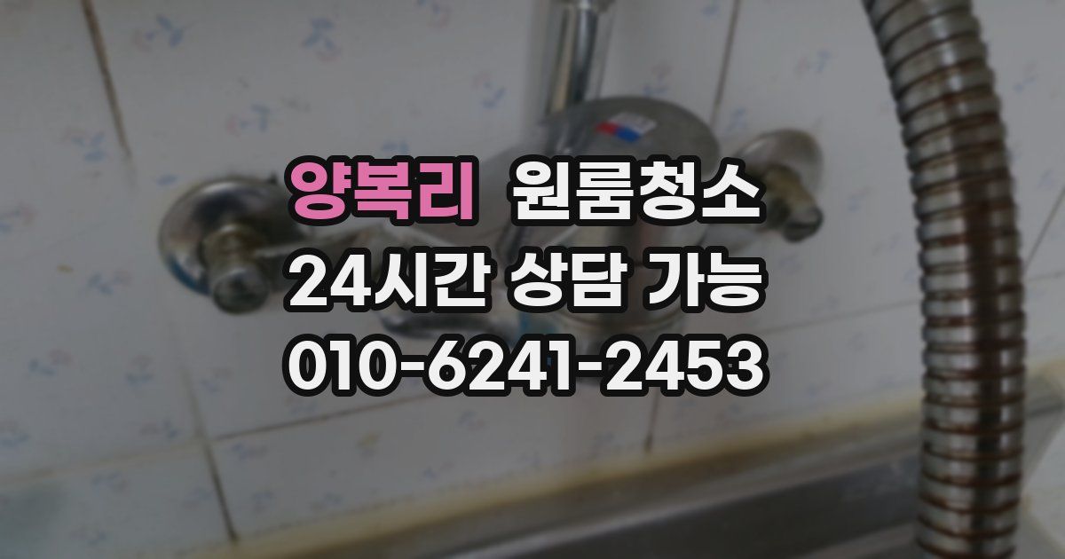 양복리 입주청소