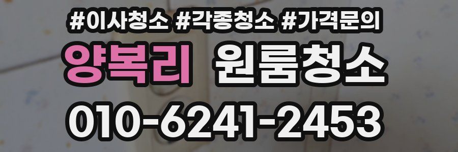 양복리 이사청소