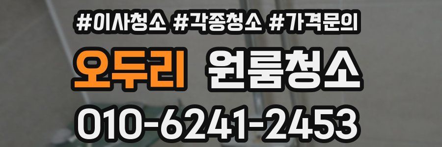 오두리 이사청소