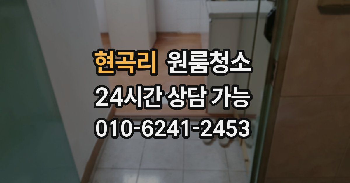 현곡리 입주청소