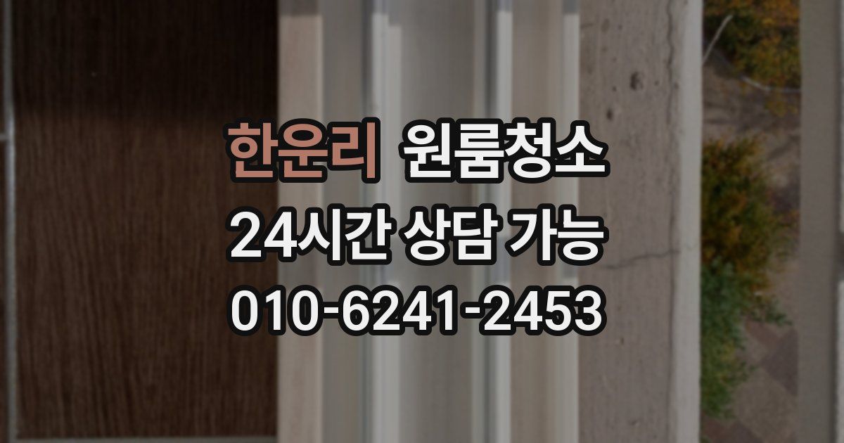 한운리 입주청소