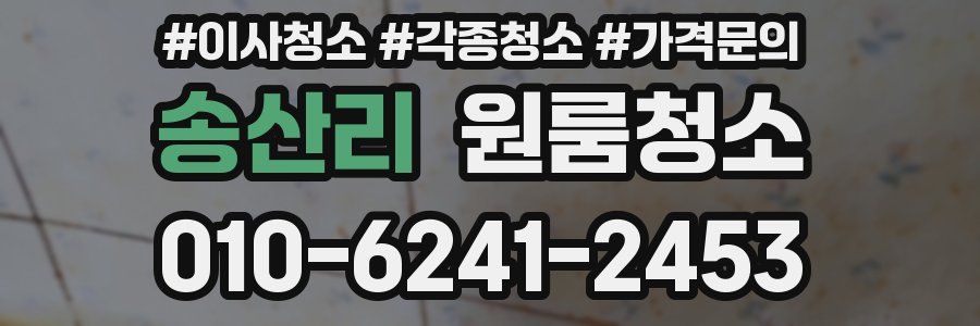 송산리 이사청소