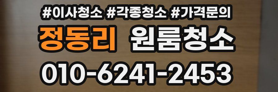 정동리 이사청소