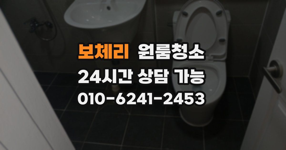 보체리 입주청소