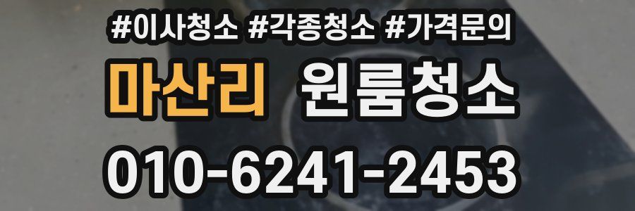 마산리 이사청소