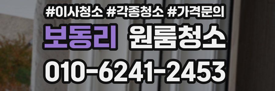 보동리 이사청소