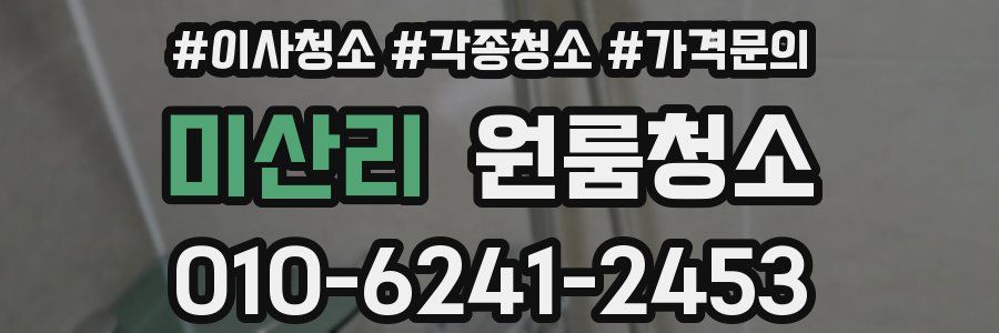 미산리 이사청소