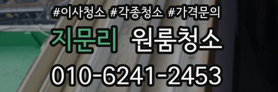 지문리 이사청소