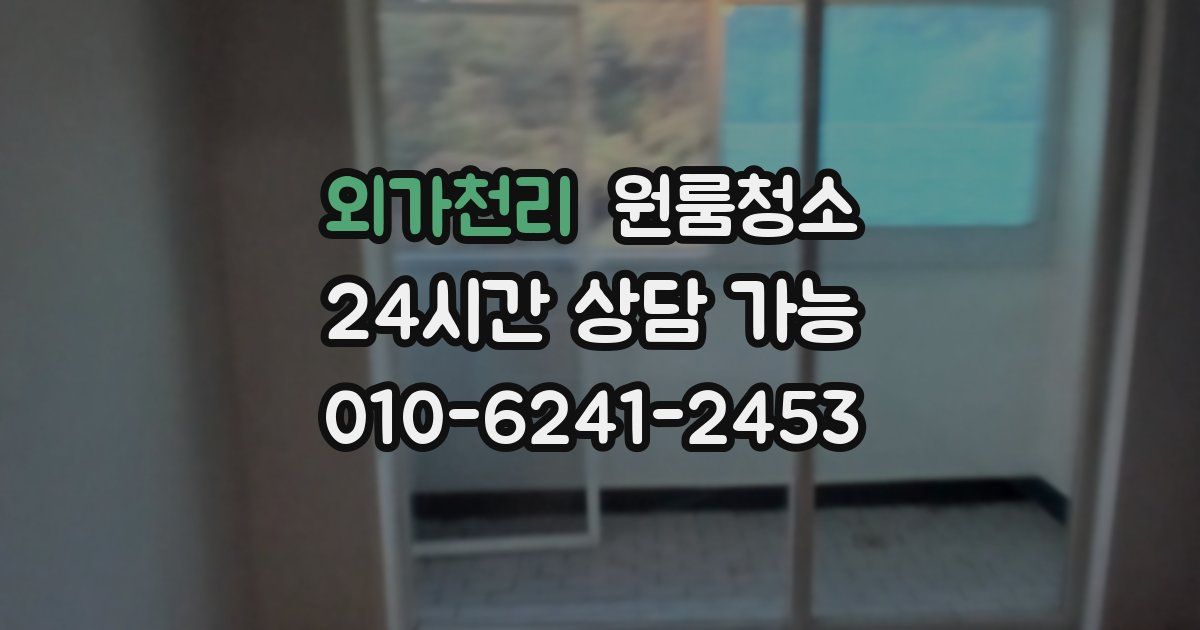 외가천리 입주청소