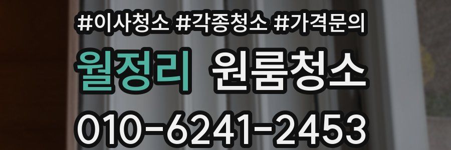 월정리 이사청소